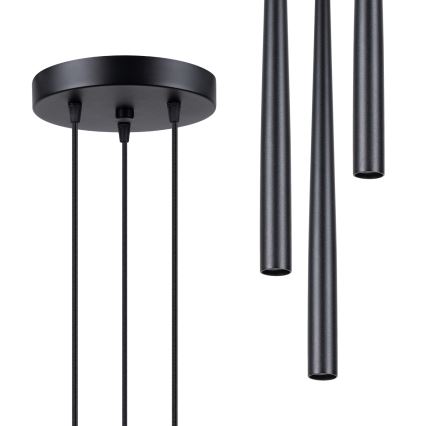 Luster na lanku BLISS 3xG9/8W/230V čierna