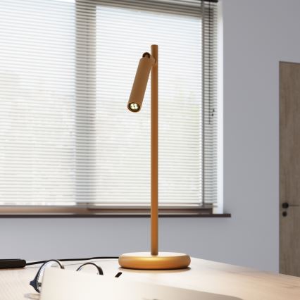 Stolná lampa PASTELO 1xG9/8W/230V zlatá