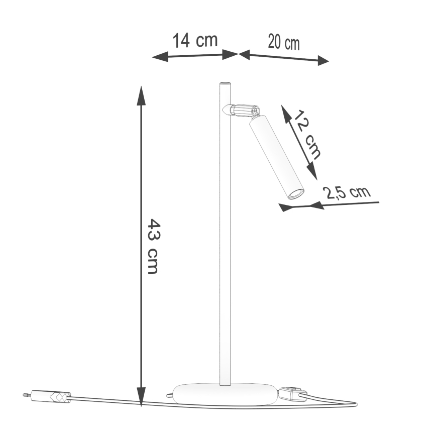 Stolná lampa PASTELO 1xG9/8W/230V zlatá