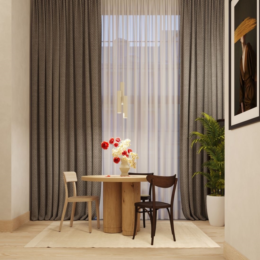 Luster na lanku LAGOS 3xGU10/10W/230V krémová