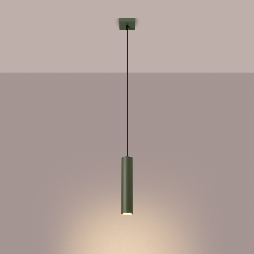 Luster na lanku LAGOS 1xGU10/10W/230V zelená