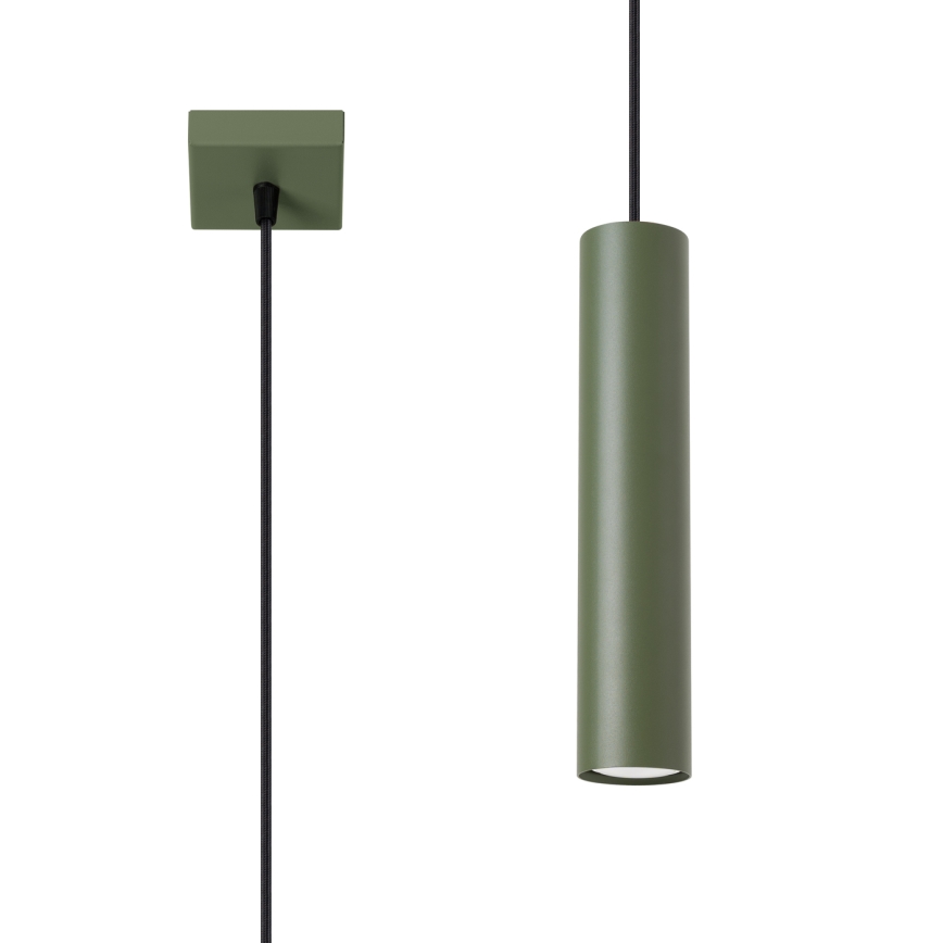 Luster na lanku LAGOS 1xGU10/10W/230V zelená