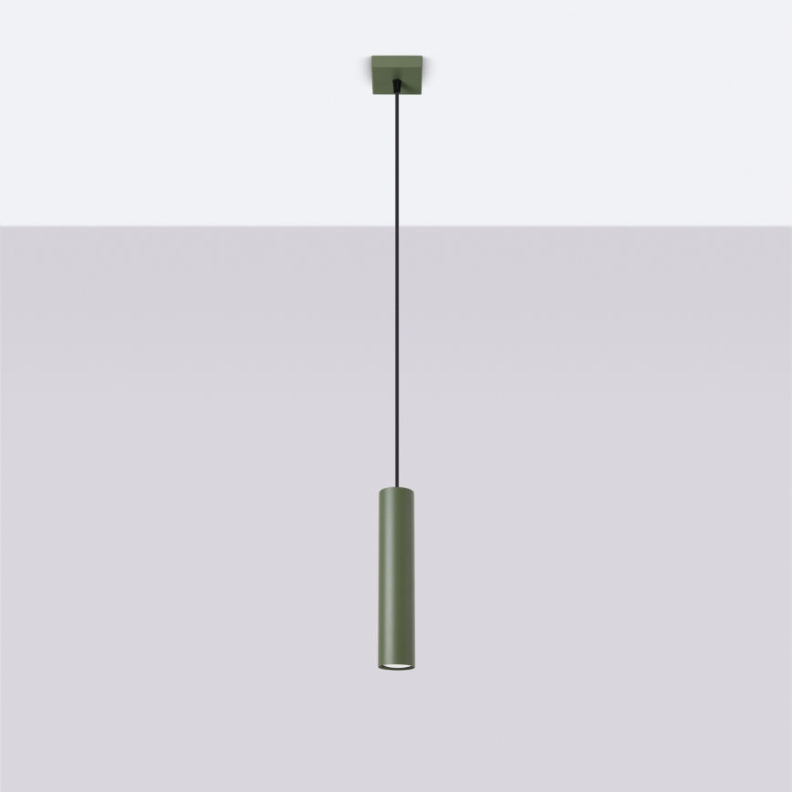 Luster na lanku LAGOS 1xGU10/10W/230V zelená