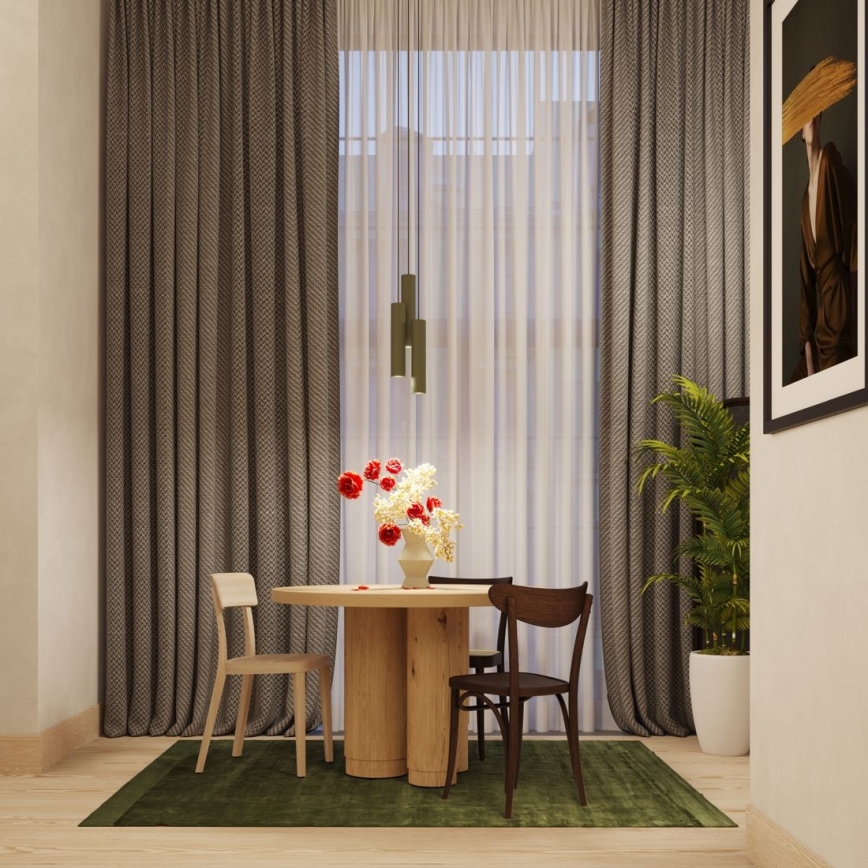 Luster na lanku LAGOS 3xGU10/10W/230V zelená