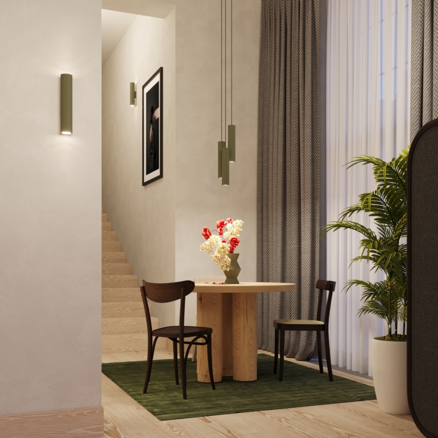 Luster na lanku LAGOS 3xGU10/10W/230V zelená