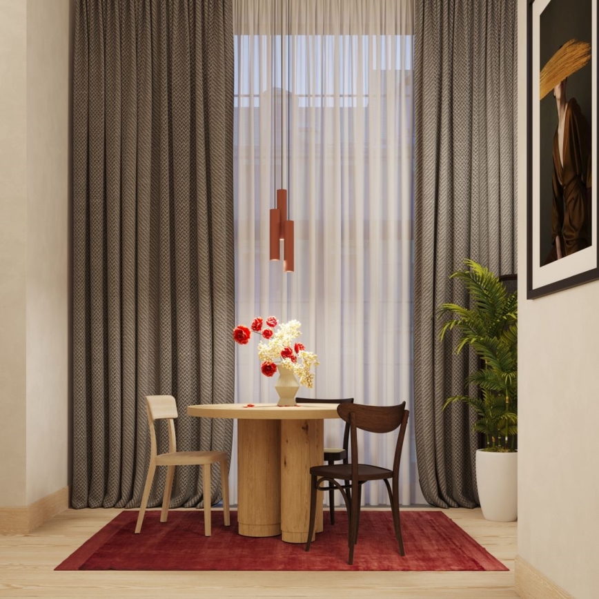 Luster na lanku LAGOS 1xGU10/10W/230V červená