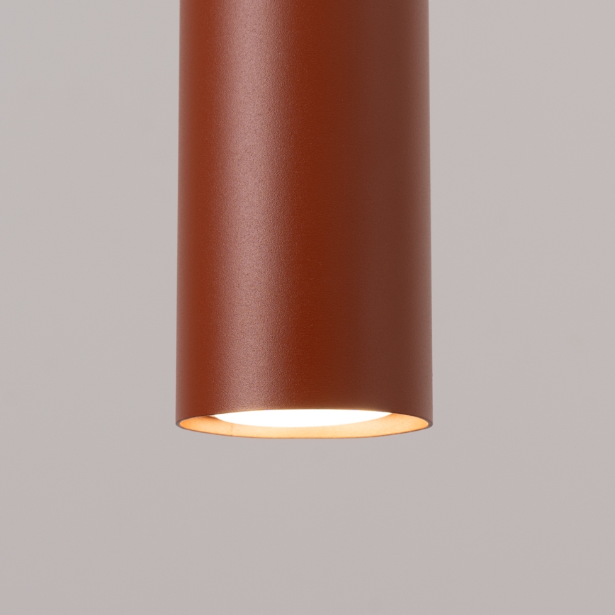 Luster na lanku LAGOS 1xGU10/10W/230V červená