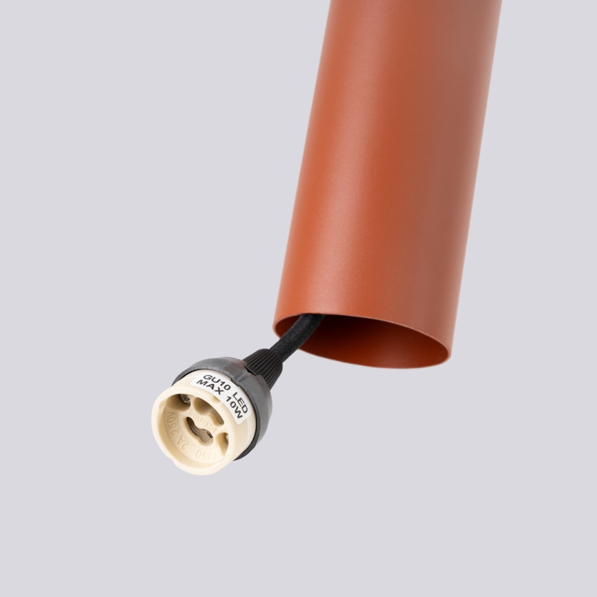 Luster na lanku LAGOS 1xGU10/10W/230V červená