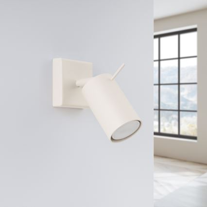 Nástenné bodové svietidlo RING 1xGU10/10W/230V krémová