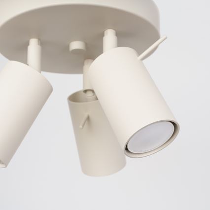 Bodové svietidlo RING 3xGU10/10W/230V krémová