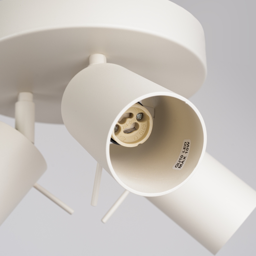 Bodové svietidlo RING 3xGU10/10W/230V krémová