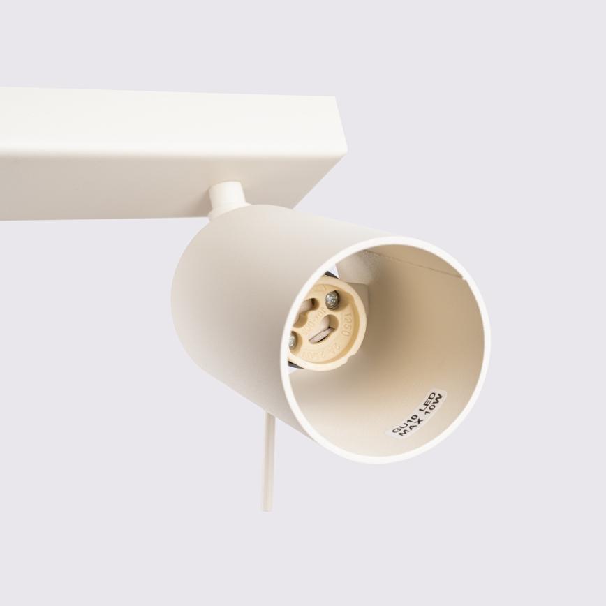 Bodové svietidlo RING 6xGU10/10W/230V krémová