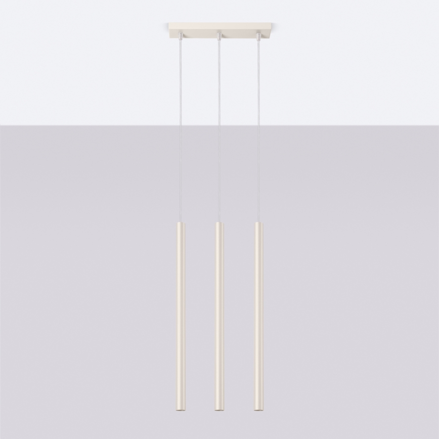 Luster na lanku PASTELO 3xG9/8W/230V krémová