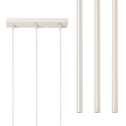 Luster na lanku PASTELO 3xG9/8W/230V krémová