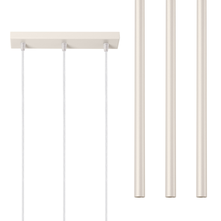 Luster na lanku PASTELO 3xG9/8W/230V krémová