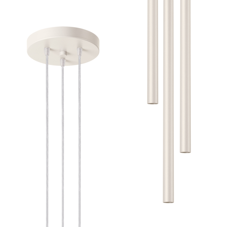 Luster na lanku PASTELO 3xG9/8W/230V krémová