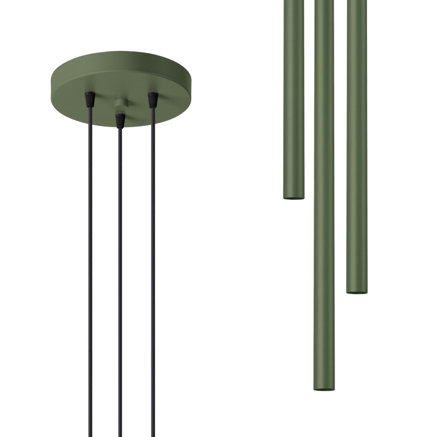 Luster na lanku PASTELO 3xG9/8W/230V zelená