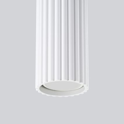 Luster na lanku KARBON 1xGU10/10W/230V biela