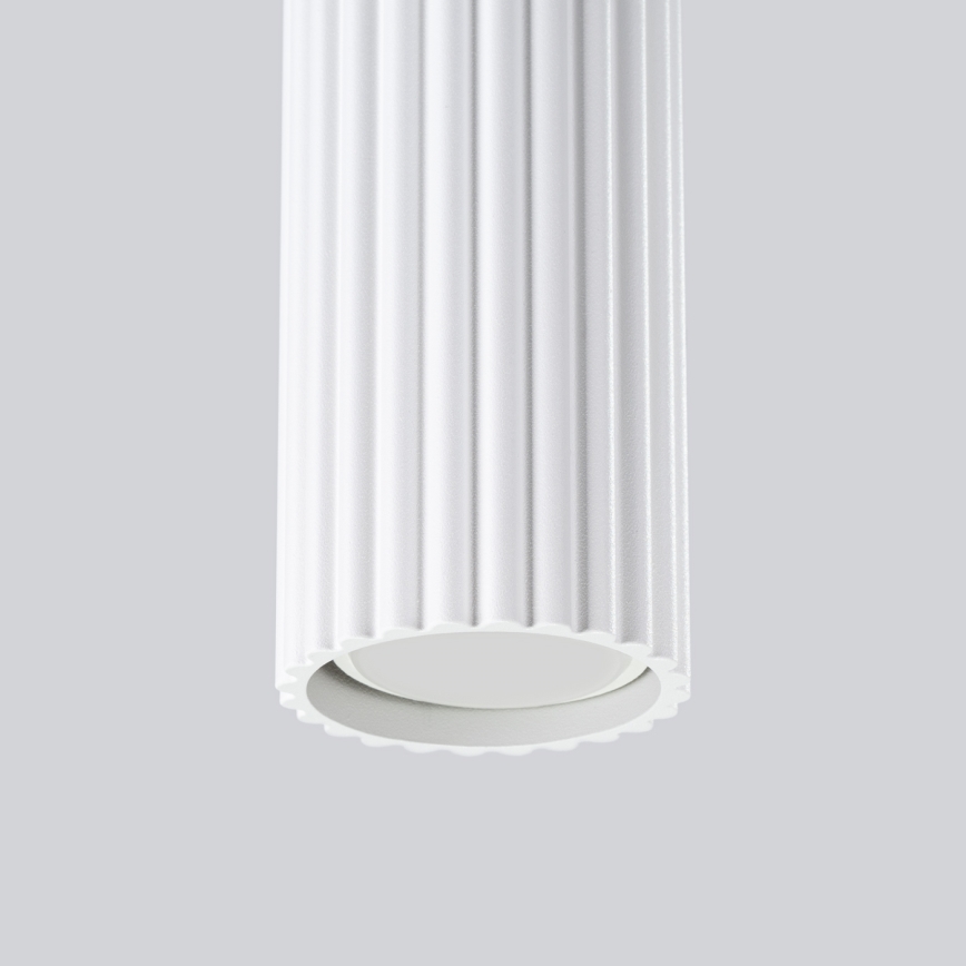 Luster na lanku KARBON 1xGU10/10W/230V biela