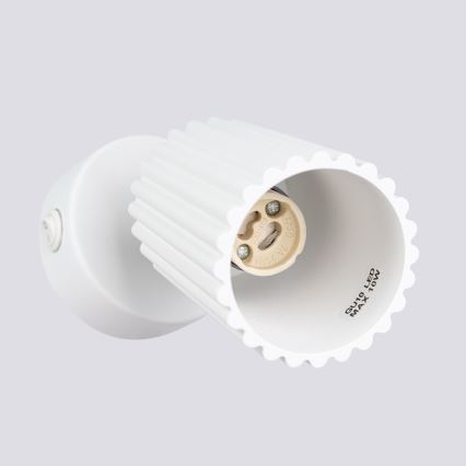 Nástenné bodové svietidlo KARBON 1xGU10/10W/230V biela
