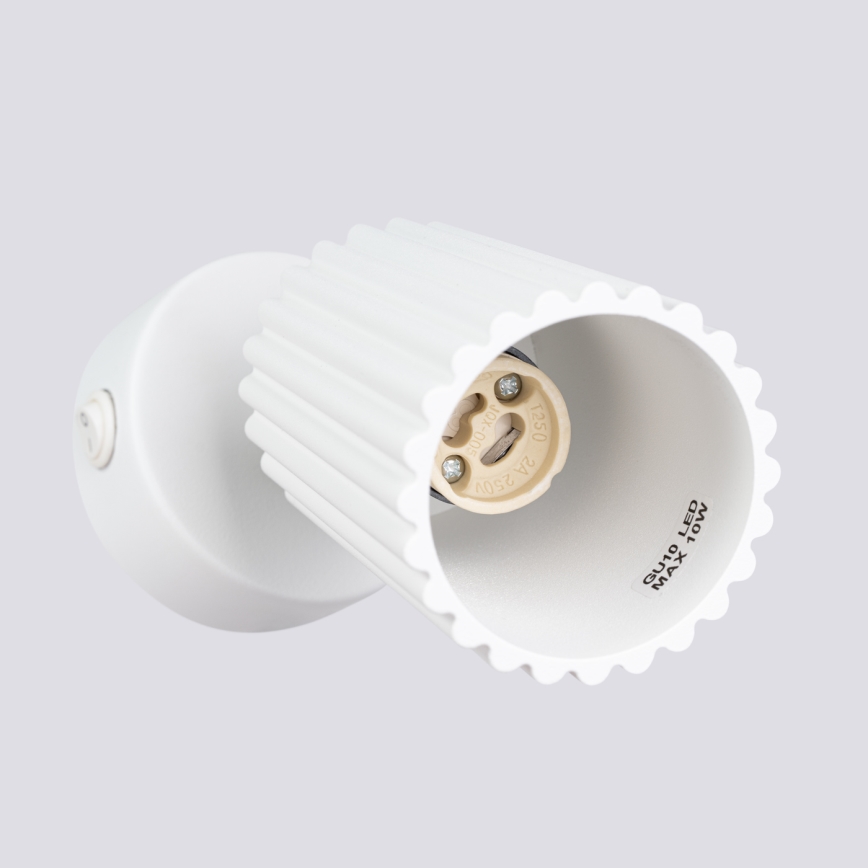Nástenné bodové svietidlo KARBON 1xGU10/10W/230V biela