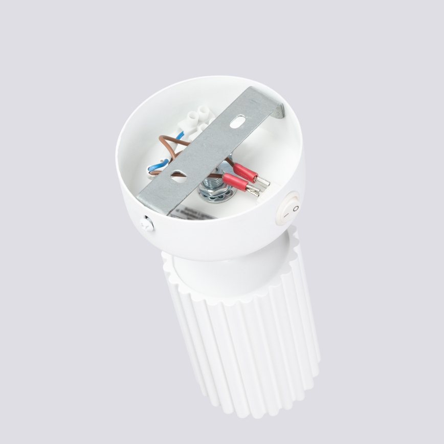 Nástenné bodové svietidlo KARBON 1xGU10/10W/230V biela