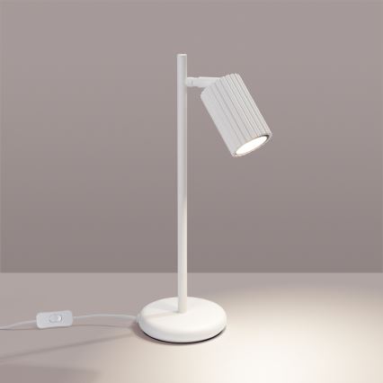 Stolná lampa KARBON 1xGU10/10W/230V biela