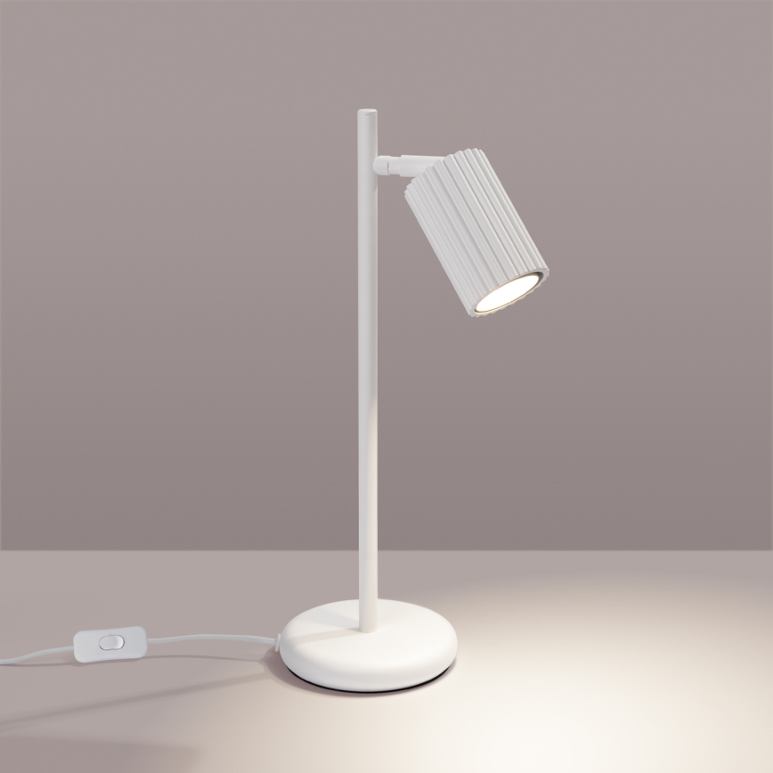 Stolná lampa KARBON 1xGU10/10W/230V biela