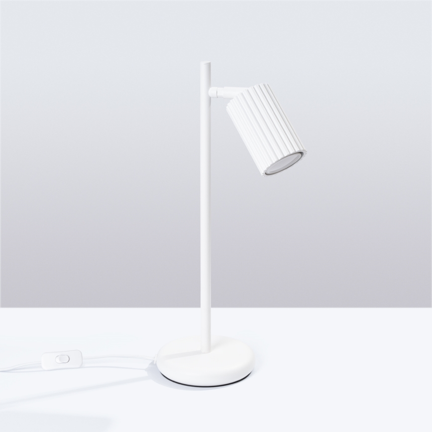 Stolná lampa KARBON 1xGU10/10W/230V biela