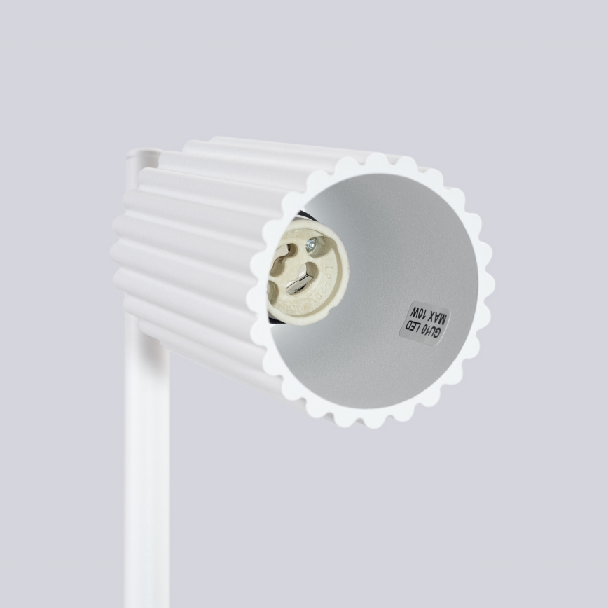 Stolná lampa KARBON 1xGU10/10W/230V biela