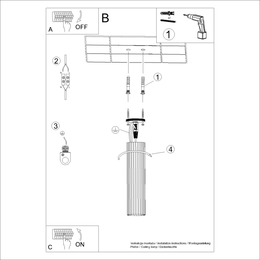 Bodové svietidlo KARBON 1xGU10/10W/230V 30 cm zlatá