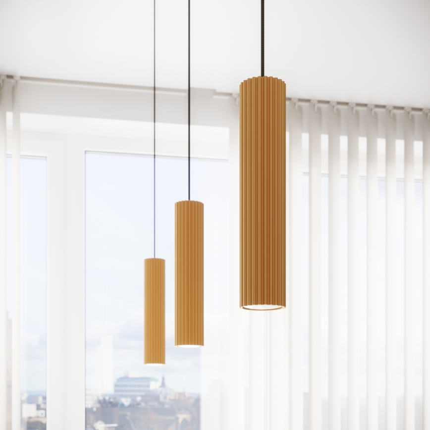 Luster na lanku KARBON 1xGU10/10W/230V zlatá