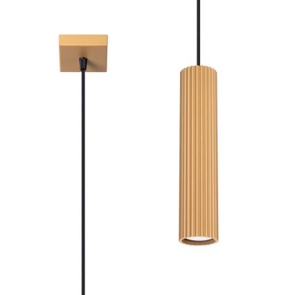 Luster na lanku KARBON 1xGU10/10W/230V zlatá