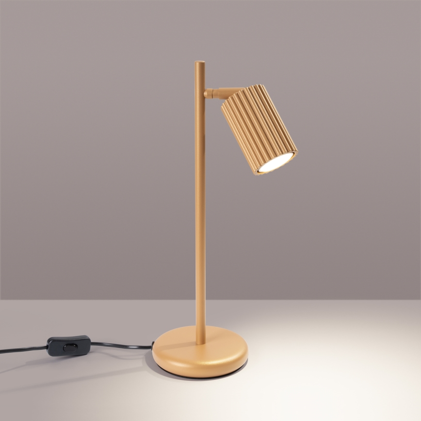 Stolná lampa KARBON 1xGU10/10W/230V zlatá