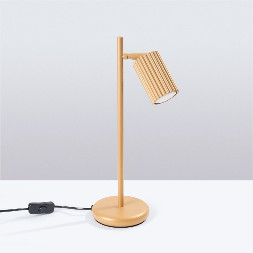 Stolná lampa KARBON 1xGU10/10W/230V zlatá