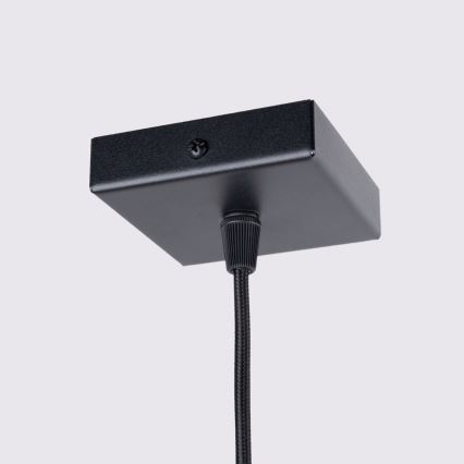 Luster na lanku KARBON 1xGU10/10W/230V čierna