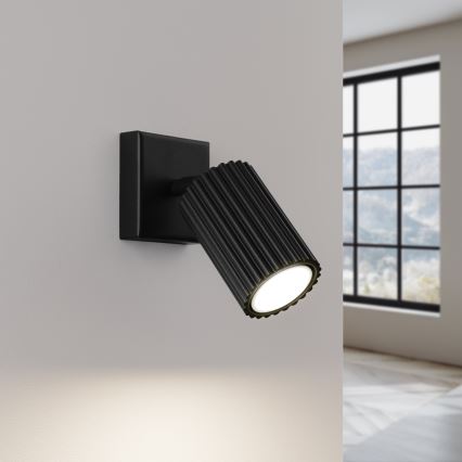 Nástenné bodové svietidlo KARBON 1xGU10/10W/230V čierna
