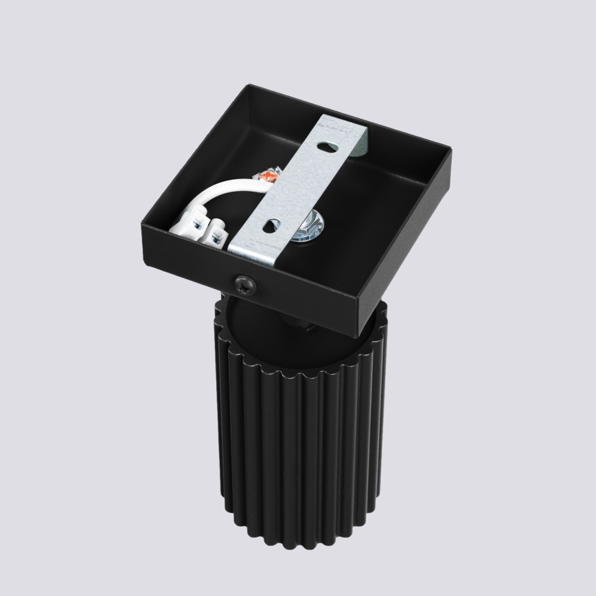 Nástenné bodové svietidlo KARBON 1xGU10/10W/230V čierna