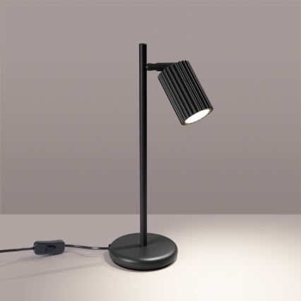 Stolná lampa KARBON 1xGU10/10W/230V čierna