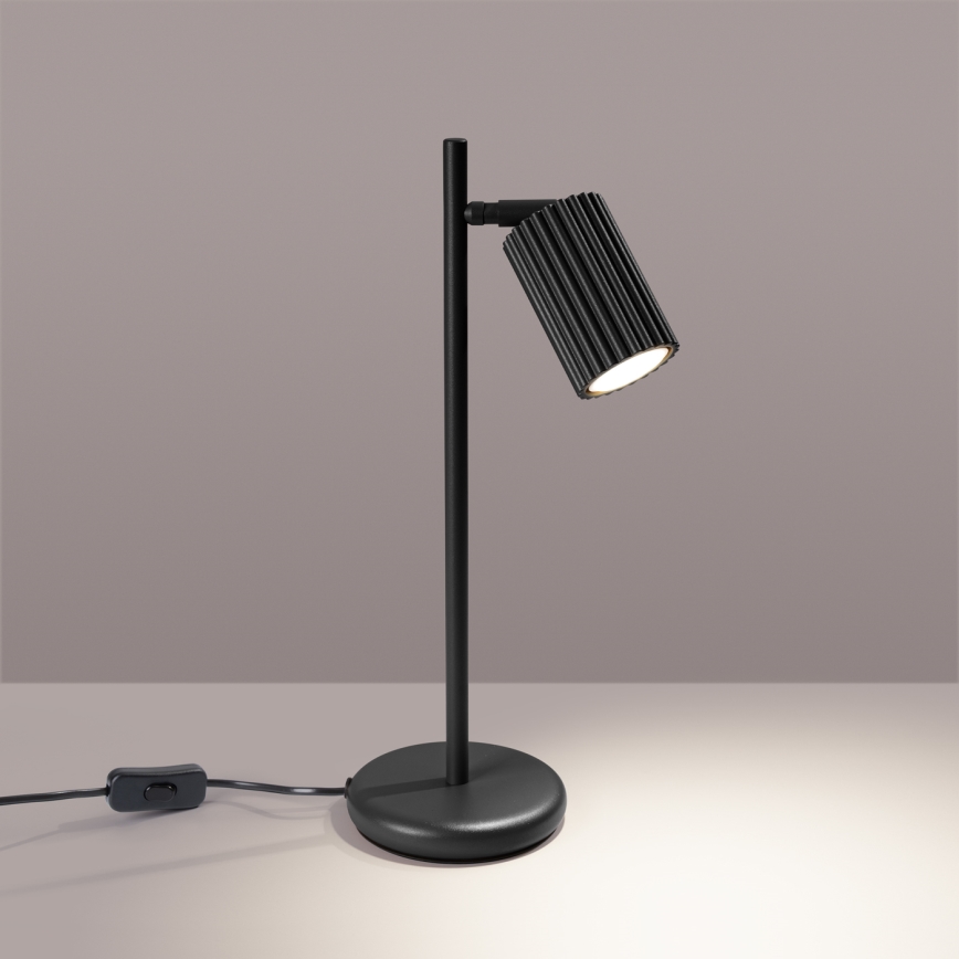 Stolná lampa KARBON 1xGU10/10W/230V čierna