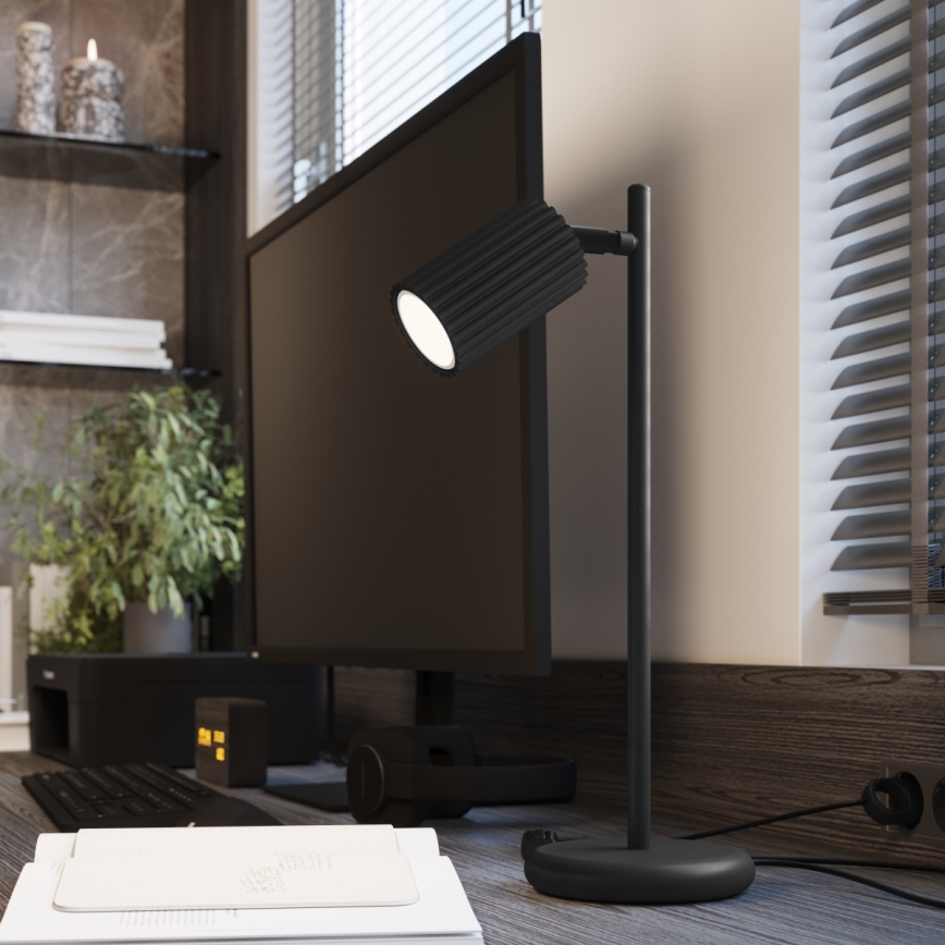Stolná lampa KARBON 1xGU10/10W/230V čierna