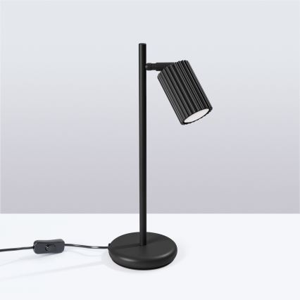 Stolná lampa KARBON 1xGU10/10W/230V čierna