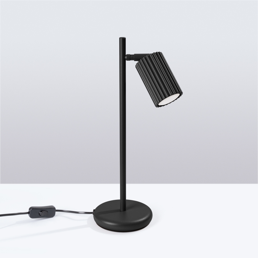 Stolná lampa KARBON 1xGU10/10W/230V čierna