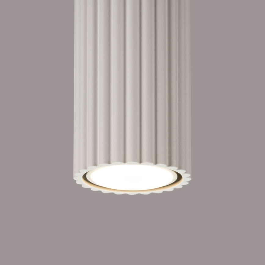 Bodové svietidlo KARBON 1xGU10/10W/230V 20 cm krémová