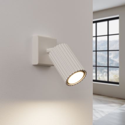 Nástenné bodové svietidlo KARBON 1xGU10/10W/230V krémová