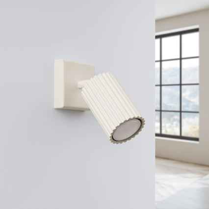 Nástenné bodové svietidlo KARBON 1xGU10/10W/230V krémová