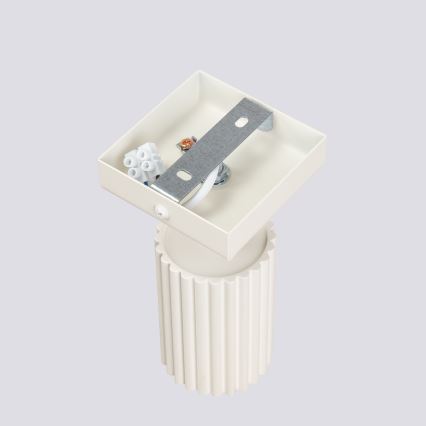 Nástenné bodové svietidlo KARBON 1xGU10/10W/230V krémová