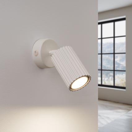 Nástenné bodové svietidlo KARBON 1xGU10/10W/230V krémová