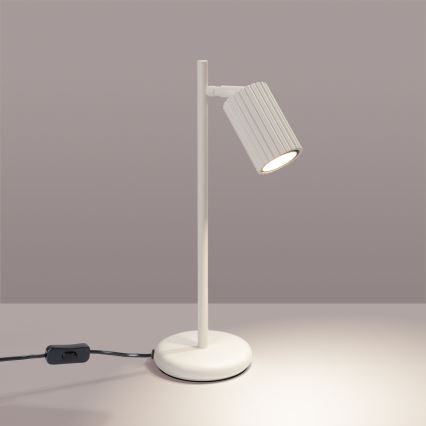 Stolná lampa KARBON 1xGU10/10W/230V krémová
