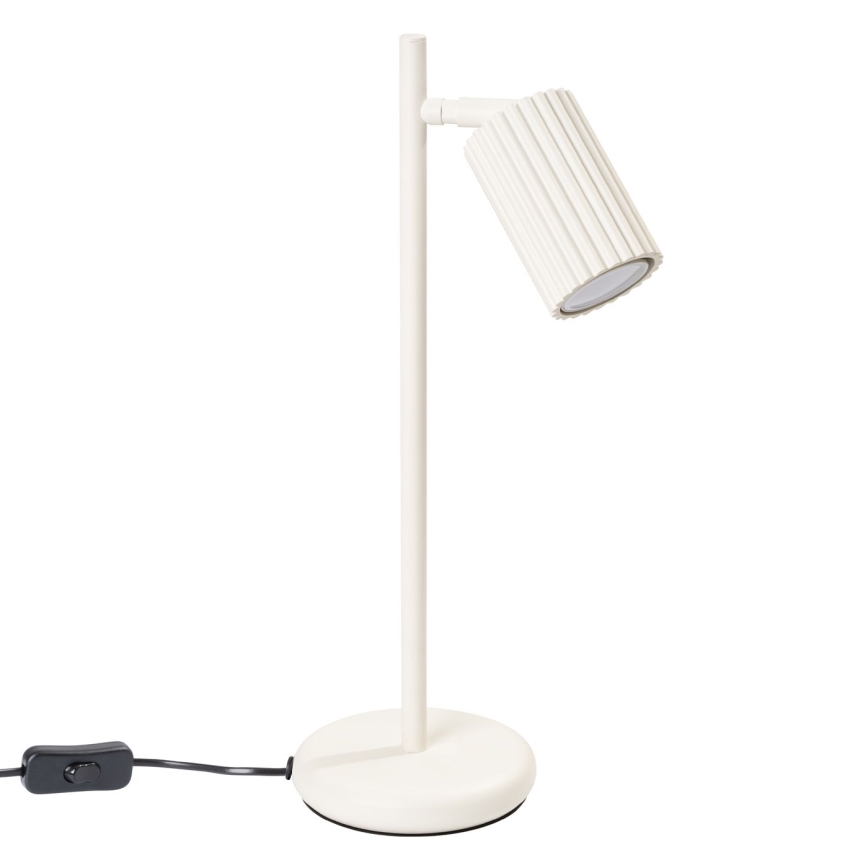 Stolná lampa KARBON 1xGU10/10W/230V krémová